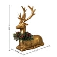 Swilrl Diffuser Christmas Decorations Outdoor Golden Reindeer Resin Animals for Door ...