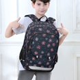 thumbnail image 6 of FORMRS Unisex School Backpack 17" Student Travel Bag with Laptop Compartment, Red Fireworks Pattern, 6 of 7