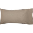 thumbnail image 4 of VHC Brands Ticking Stripe King Pillow Cases, Charcoal Gray, 21x40, Set of 2, 4 of 5