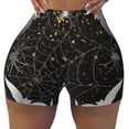 thumbnail image 2 of Fotbe Spiderweb Bats And A Spider Shorts Sin Costuras – Shorts Deportivos de Cintura Alta para Mujer, Elásticos para Gimnasio, Yoga, Running o Ciclismo-X-Large, 2 of 8