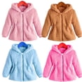 thumbnail image 2 of Chill Girl's Blusa Pelinho Infantil con Capucha GORRA Tedy Teddy Jacket Ted Chilly Clothing Warm Set Deng Xun unisex, 2 of 2