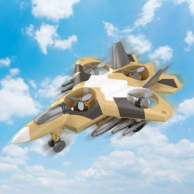 LEEYNEER Clearance Inertial Drive Fighter 360 Stunt Rotation Cool Fighter Model Boy Toy Best Gift