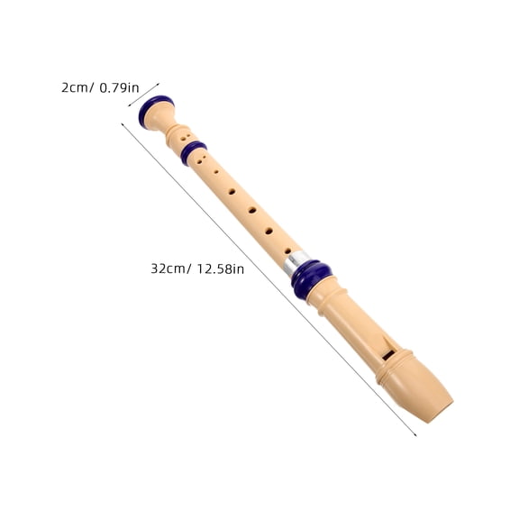LOLIPPYY 8-Hole Resin Recorder Musical Instrument for Kids Beginners - 1 Set