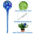 Aqua Glass Plant Watering Globes 8pc Set Automatic Self Watering