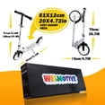 thumbnail image 6 of Welmotive Scooter for Kids Ages 6+, Teens & Adults, Lightweight Kick Scooter 3 Adjustable Heightand Rear Brake, Big Wheel Foldable Scooter for Indoor & Outdoor., 6 of 7