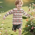 thumbnail image 4 of Colorful Boy Girl Crew Neck T Shirt for Children Boy Girl Fall Winter Long Sleeve Graphic Elegant Happy Vacation Christmas Casual Cute T Shirt Thermal Tops Shirt Child 2025 4 Years, 4 of 7