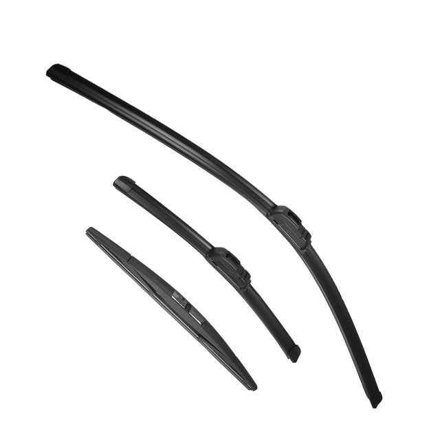 Unique Bargains 3 Pcs 28' 14' 12' Front Rear Windshield Wiper Blade Set Fit for Nissan Versa Note Black
