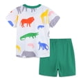thumbnail image 2 of Esaierr Baby Toddler Boys Girls Outfits Cartoon Short Sleeve T-Shirt Top + Shorts Summer Newborn Set 2Pcs for 2-8Y, 2 of 7
