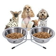 thumbnail image 4 of Sofullue Double Small Dog Bowls Stainless Steel Food and Water Bowl Set for Puppy, 4 of 11