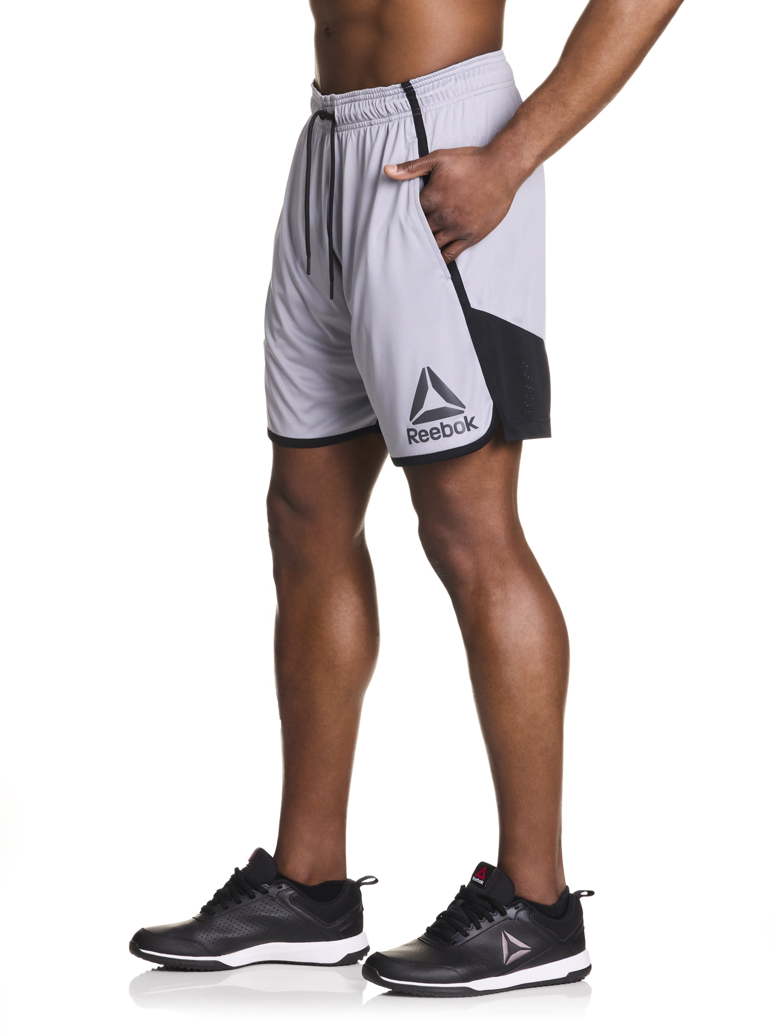 Reebok Men's and Big Men's Groundwork Performance Knit Short, 7" inseam, Size XS-3XL