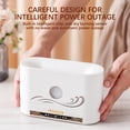 thumbnail image 4 of ​Flame Humidifier with LED Night Light & Aromatherapy - USB-Powered Mist Diffuser for Home - Remote Control, 250ml Tank, Auto Shut-Off (7.2"x4.5", Blue Flame Effect)​​ white, 4 of 9