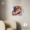 thumbnail image 5 of Bright Bold Splash Sneaker Canvas Sneaker Head Prints by Art Remedy, Gallery Wrapped, 16" x 16", 5 of 7