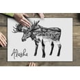 thumbnail image 2 of Alaska, Moose and Mountains, Double Exposure, 500 Piece Challenging 19 x 27 Jigsaw Puzzle for Adults and Family, Made in USA, 2 of 2