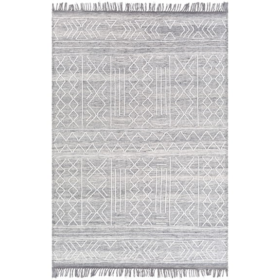 BoutiqueRugs Clintwood Bohemian, Transitional Area Rug - Medium Gray, Charcoal, Cream - 2' x 3'