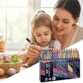 thumbnail image 7 of Brush Markers Pens 96 Colors Both Ends Are Pens 48 Pack Metallic Markers For Cards DIY Doodle Writing Adults Coloring Books Art Scrapbooking（2.5ml） Office Craft Stationery, 7 of 7