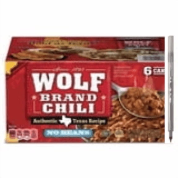 Wolf Brand "No Bean" Chili 15oz., 6pk.