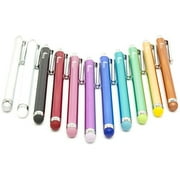 Fenix - Pack of Eleven Rainbow Universal Stylus Pen with Soft Rubber Tip for iPhone 4/5/5c/6/6+, iPad/iPad Air/iPad Mini, Samsung Galaxy S4/S5/S6/Edge, Kindle Fire, Surface Pro and Much More