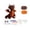 Brown, variant on Halloween Dinosaur Crochet Kit, DIY Dragon Doll Crochet Set with Yarn, Hook, Craft Accessories and Filling Cotton