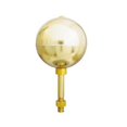 thumbnail image 1 of Boule en Aluminium Anodisé Doré 3 Po. pour Mâts de Drapeau Extérieurs, 1 of 1