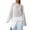 White, variant on WBQ Women's Thin Flared Sleeve Knit T-Shirt S-L size