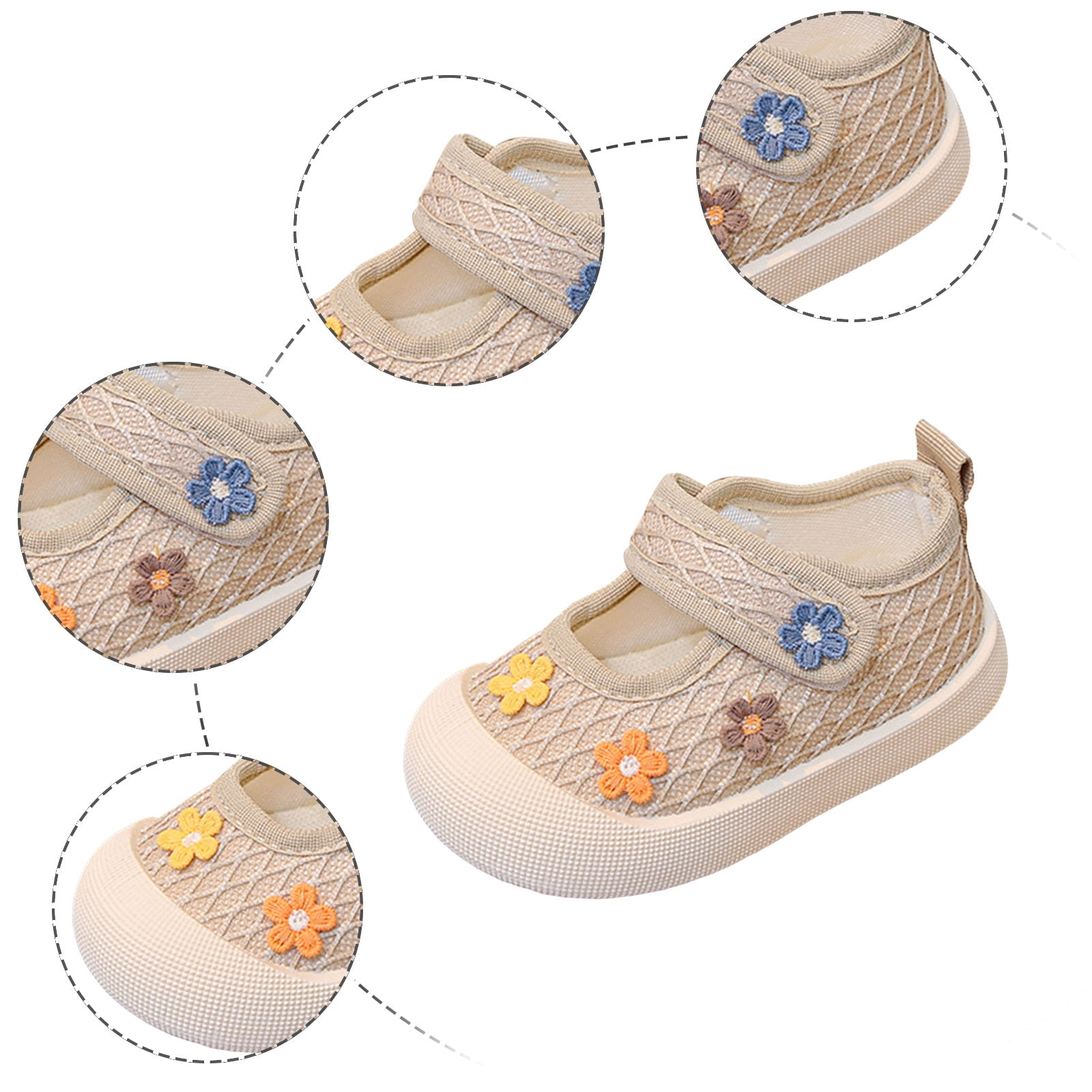 Baby Boys Girls First Walkers Barefoot Hiking Sneakers Toddler Breathable Walking Running Tennis Shoes