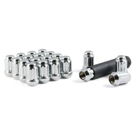 Gorilla Automotive 21123HT Small Diameter Acorn Chrome 5 Lug Kit (12mm x 1.25 Thread Size) - Pack Of 20