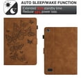 thumbnail image 2 of TECH CIRCLE Case for Fire 7 (9th/7th/5th Generation, 2019/2017/2015) Tablet - Magnetic Slim Folio Leather Cute Case with Auto Sleep Wake /Card Holder /Adjustable Viewing Stand Angles (Butterfly Brown), 2 of 7