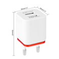thumbnail image 2 of Cateissary UE enchufe 3.1A Universal 2 puertos USB de pared adaptador de viaje para Teléfono y Comunicación No.6, 2 of 6