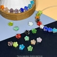 thumbnail image 4 of 30 Pcs Flower shaped Glow in The Dark Firefly Beads, 10mm European Lampwork Luminous Glass Beads for Jewelry Making Charm Bracelet Necklace Earrings Crafts, 4 of 6