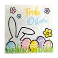 thumbnail image 2 of Fmbmuo Napkins Easter Bunny Printed Paper 20 Pcs Decorations, Disposable Whimsical White Cutlery Set for Easter Egg Hunt, 2 of 5