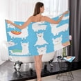 thumbnail image 7 of GZHJMY Cute Llama Alpaca Bath Towel Set, Pure Cotton Washcloth Lightweight and Highly Absorbent Quick Drying Towels for Bathroom（331）, 7 of 7
