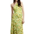 thumbnail image 2 of Michellecmm  Women Long Dress, One-shoulder Pleated Hollowed Irregular Dress, 2 of 9