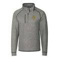 thumbnail image 2 of Men's Cutter & Buck Heather Gray Missouri Tigers Mainsail Sweater-Knit Big & Tall Half-Zip Pullover Jacket, 2 of 3