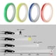 thumbnail image 3 of Scienceny Pegatina reflectante de 8M, cinta de advertencia luminosa para llanta, tira reflectora adhesiva para rueda de cuadro de bicicleta de motocicleta Type10 NO10 Scienceny CZ4788-05B, 3 of 6