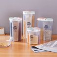 thumbnail image 3 of Tanque de almacenamiento de granos, compartimiento de plástico, caja de almacenamiento de alimentos sellada para el hogar, cuatro cubiertos, 3 of 4
