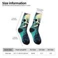 thumbnail image 2 of Logiee Cartoon Art Skull Print Adult Socks for Men & Women,Calf Socks, Ankle Socks,Boots Socks,Breathable Casual Sock,Unisex Crew Socks, 2 of 6