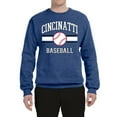 thumbnail image 2 of Wild Bobby City of Cincinnati Baseball Fantasy Fan Sports Unisex Crewneck Sweatshirt, Vintage Heather Blue, X-Large, 2 of 6