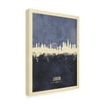 thumbnail image 2 of Trademark Fine Art 'London England Skyline Navy Poster' Canvas Art by Michael Tompsett, 2 of 3