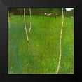 thumbnail image 2 of Klimt, Gustav 15x15 Black Modern Framed Museum Art Print Titled - Farmhouse With Birch Trees, 2 of 5