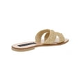 thumbnail image 2 of Steven New York Womens Greece Leather Woven Slide Sandals Tan 6.5 Medium (B,M), 2 of 2