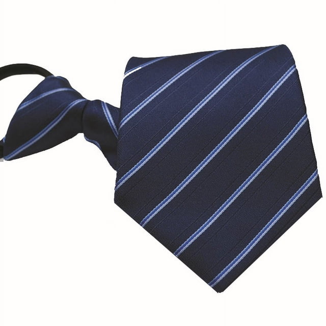 Versión de corbata informal con cremallera fácil de tirar para hombre, corbata formal cómoda y relajada