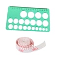 thumbnail image 4 of Siruishop 2xNipple Rulers for Flange Sizing Flange Size Measure Portable Reusable Soft Green, 4 of 8