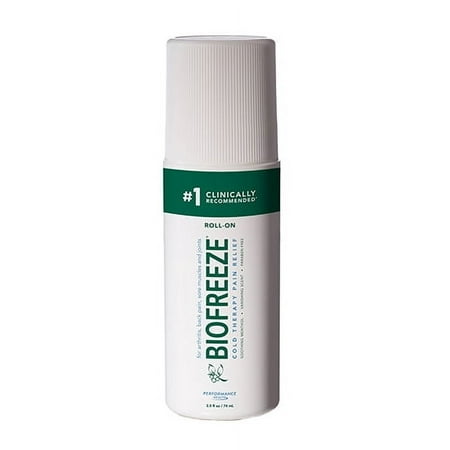 Biofreeze Classic Cold Therapy Pain Relief Roll-On, 2.5 Oz, 2 Pack