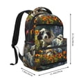 thumbnail image 2 of Rocae Sunflower Field Spotted Dog Print Lightweight Casual Backpack Travel Hiking Backpack Carry on Laptop Backpack, 2 of 5