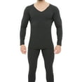 thumbnail image 2 of Men's Thermal Underwear Set, Soft Fleece Lined Long Johns, Mid/Heavy Weight Base Layer Top & Bottom, 2 of 8