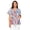 American Flag, variant on Corgi Donut Pattern Healthcare Workwear for Women Short Sleeve Breathable Anti-Wrinkle Shirts with Two Front Pockets Medical Uniform for Hospital