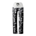 thumbnail image 5 of Halloween Women's Casual Print Drawstring Wide Leg Pants Comfortable Patchwork Classic Loose Fit Stylish Soft Fabric, 5 of 5