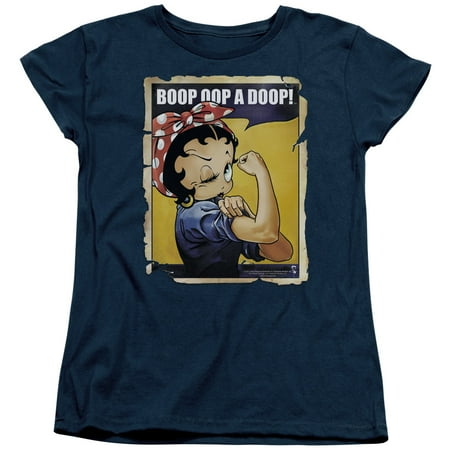 Navy Womens Mens Water - Boop/Power S/S Women's Tee Navy Bb719