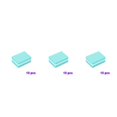 thumbnail image 2 of QualitChoice 10 Pcs Blocs de Classement Double Face Éponge Colorée Polissage Ponçage Vert 3Ensemble, 2 of 6