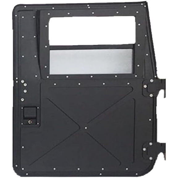 Military Hard X-Door, Front Right Passenger Side, BLACK